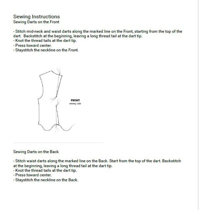 Linen Cottagecore Crop Top Sewing Pattern:XS-4XL (PDF Pattern)