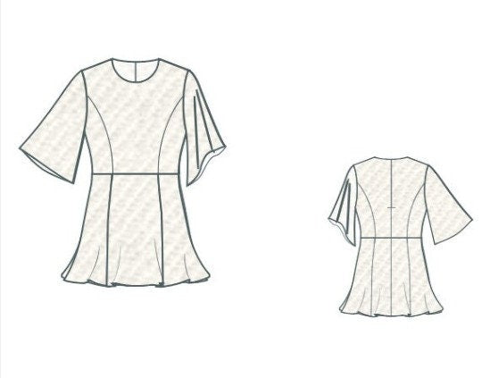 Mini Dress Sewing Model: Prom & Graduation Dress Pattern(Digital Download)
