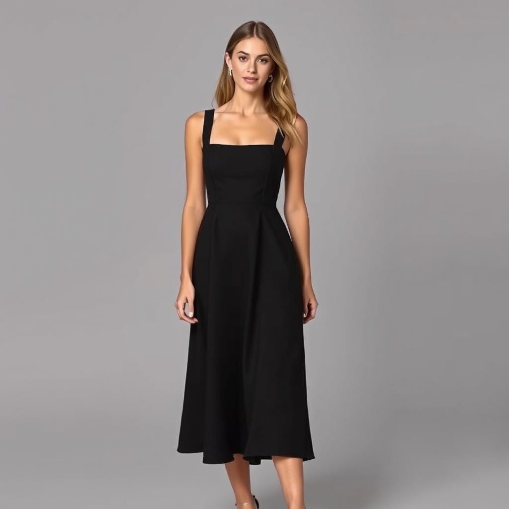 Tank Top Midi Dress Sewing Pattern: A-Line Cottagecore (PDF Pattern)
