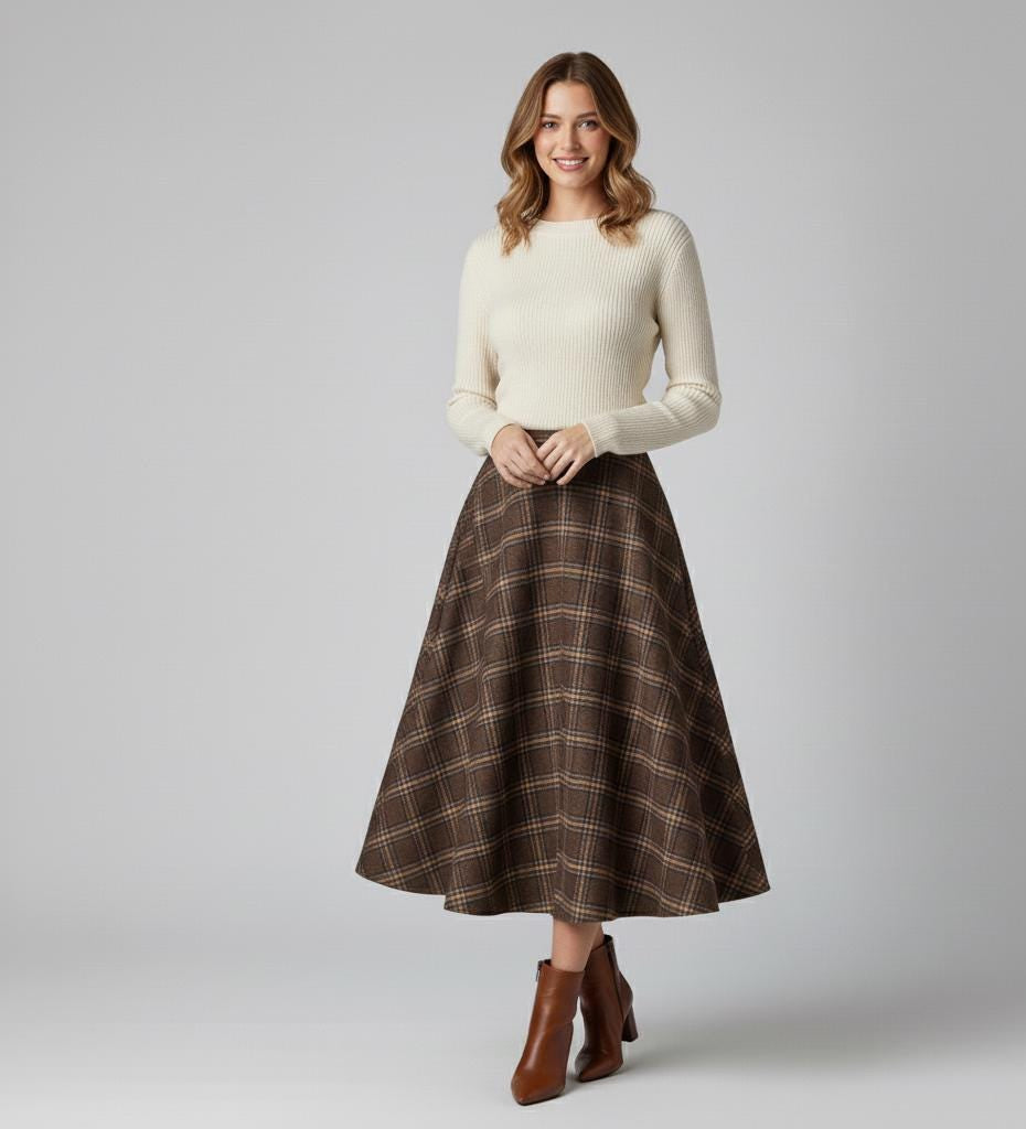 Vintage Circle Midi Skirt Sewing Pattern (Digital Download)