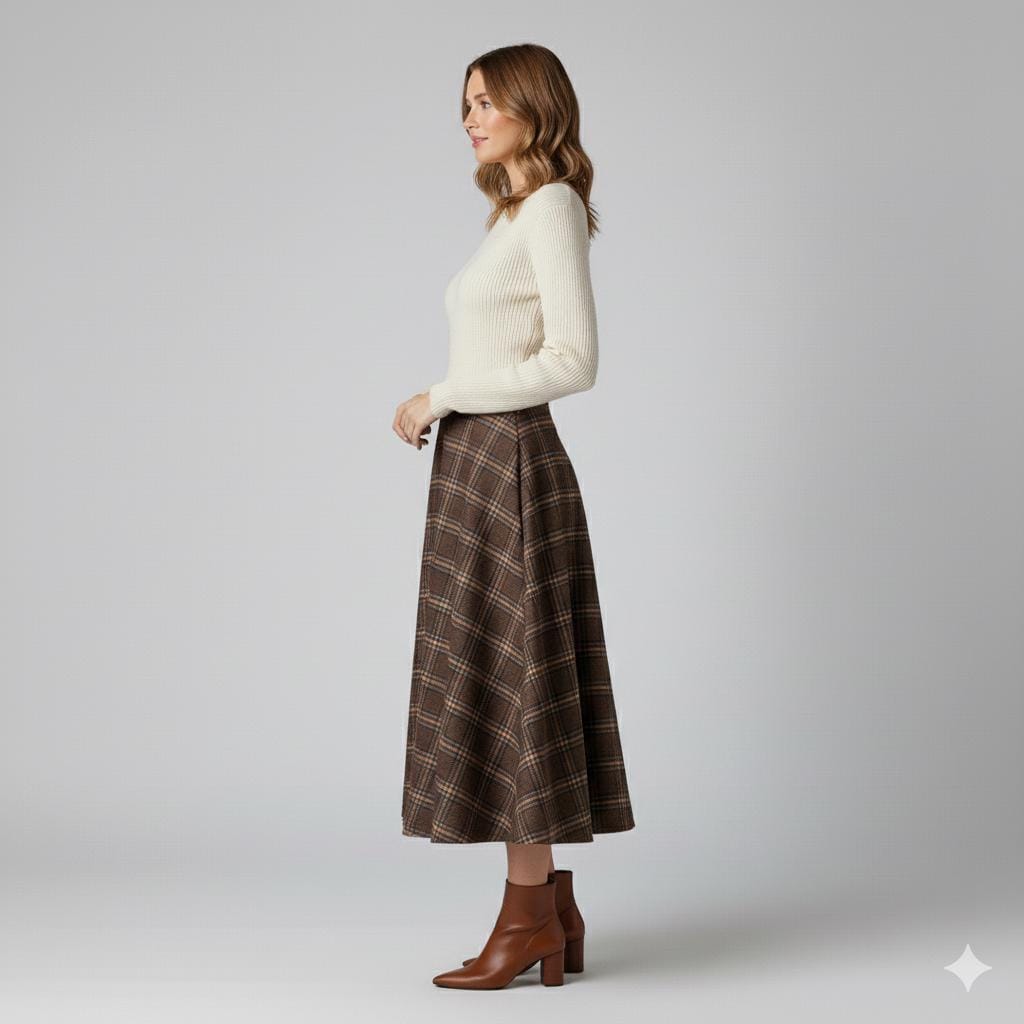 Vintage Circle Midi Skirt Sewing Pattern (Digital Download)