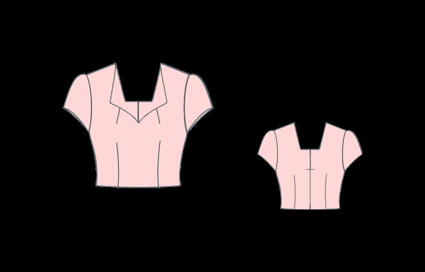Milkmaid Crop Top Sewing Pattern, Short Sleeve Cottagecore Crop Top,Puff Sleeve Top,Fitted Crop Top Pattern, Crop Blouse Top,Coquette XS-4XL